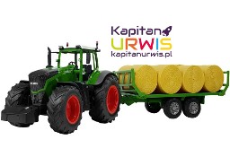 Duży traktor zdalnie sterowany z przyczepką 80 cm Bale siana