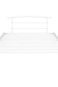 vidaXL Rama łóżka, biała, metalowa, 90 x 200 cm284650-2