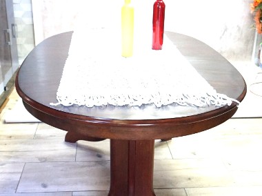 Stół rozkładany w kolorze ciemny mahoń , Kalisz /Wysyłka-1