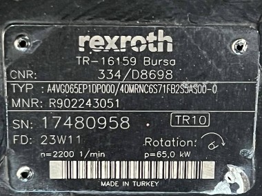 Rexroth A4VG065EP1DP000/40MRNC6S71FB2S5AS00-0 (R902243051, 334/D8698) pompa-2