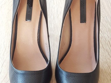 Nowe buty szpilki Lost Ink 39 czarne skóra wysokie obcasy eleganckie do biura-1