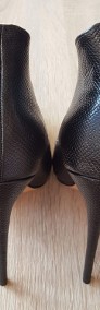 Nowe buty szpilki Lost Ink 39 czarne skóra wysokie obcasy eleganckie do biura-3