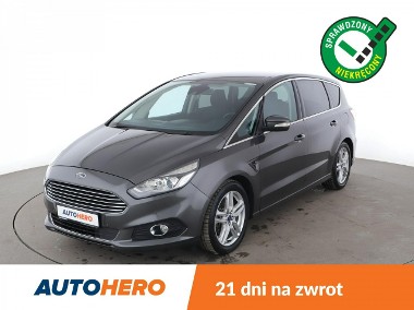 Ford S-MAX 7 os. LED, navi, convers, klima auto, grzane fotele, czujniki park-1