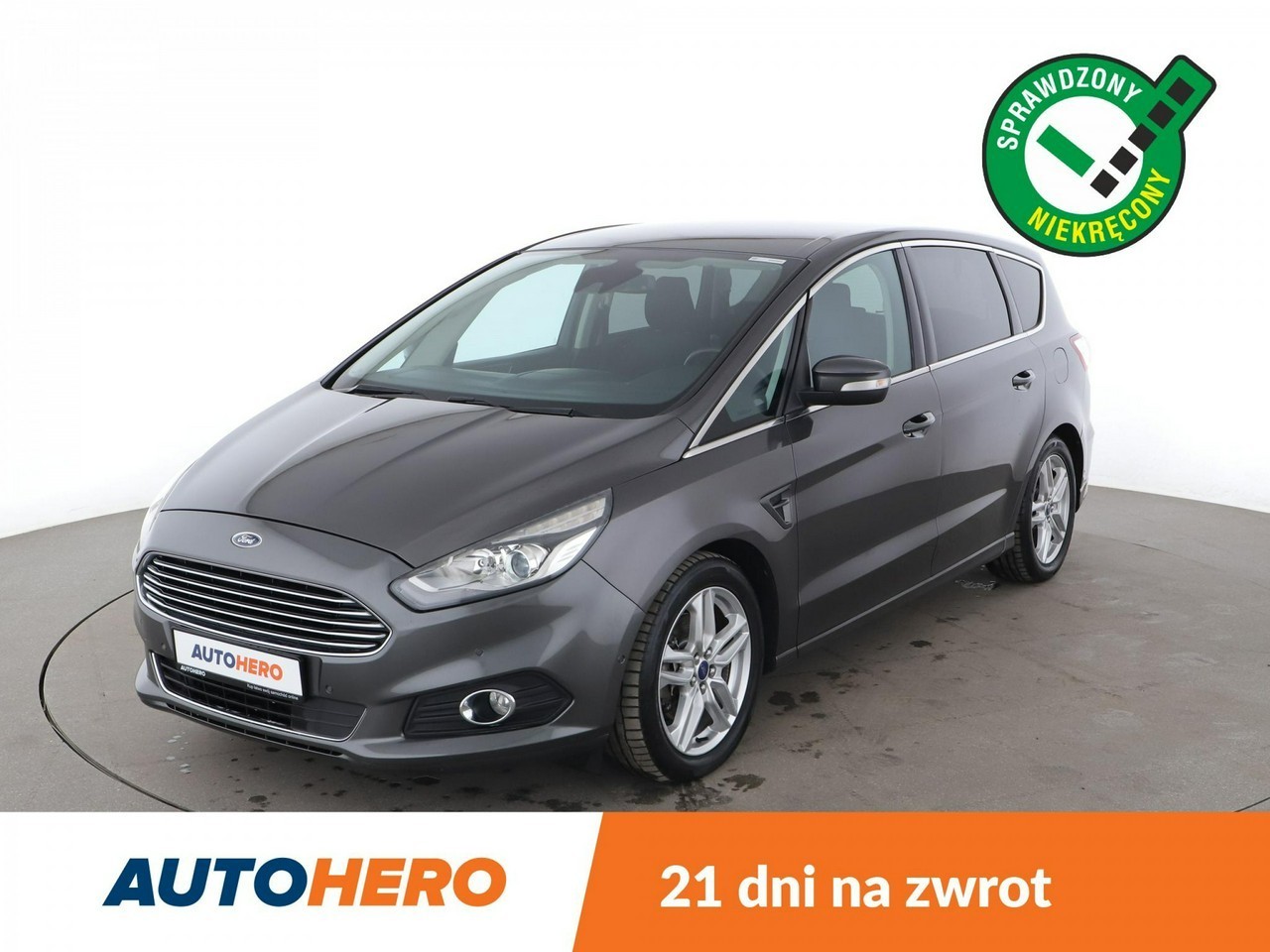 Ford S-MAX 7 os. LED, navi, convers, klima auto, grzane fotele, czujniki park