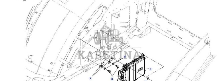 Fendt 828 Vario - skrzynka elektroniki G743810460026-1