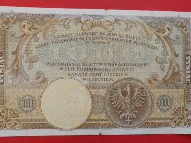 Poland 1919 1000 złotych. P-59a Warszawa 1924-1