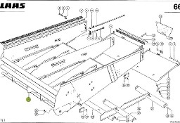 Claas Dominator 98 - ściana sita lewa 0006475171