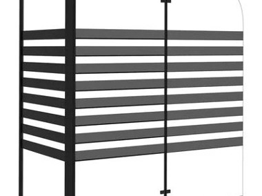 vidaXL Parawan wannowy w paski, 120x68x130 cm, szkło hartowane-1