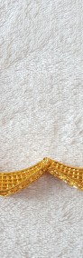 Nowa bransoletka arabska indyjska złoty kolor pozłacana duża bangla kwadratowa-4