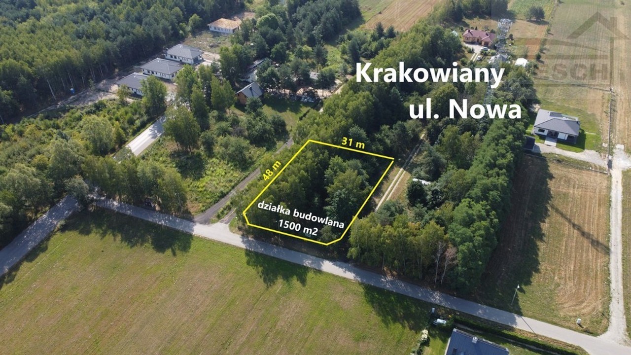 Działka inna Krakowiany, ul. Nowa