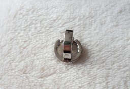 Nowe małe kolczyki okrągłe srebrny kolor unisex