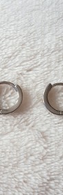 Nowe małe kolczyki okrągłe srebrny kolor unisex-4