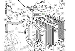 John Deere 6820 6920 6920S - przewód wąź chłodnicy L116423