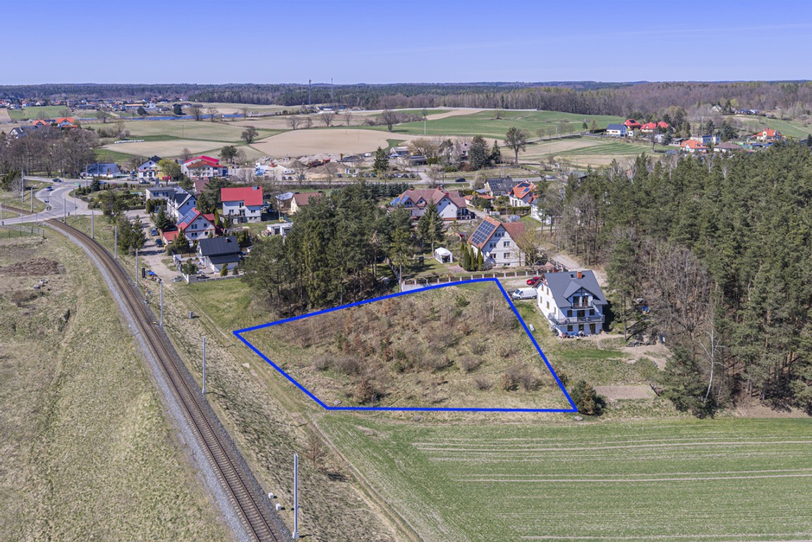 Działka 2049 m² Borowo ul. Sosnowa - Widok 3