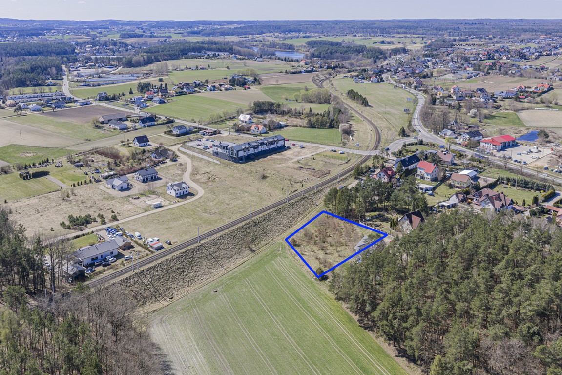 Działka 2049 m² Borowo ul. Sosnowa - Widok 4