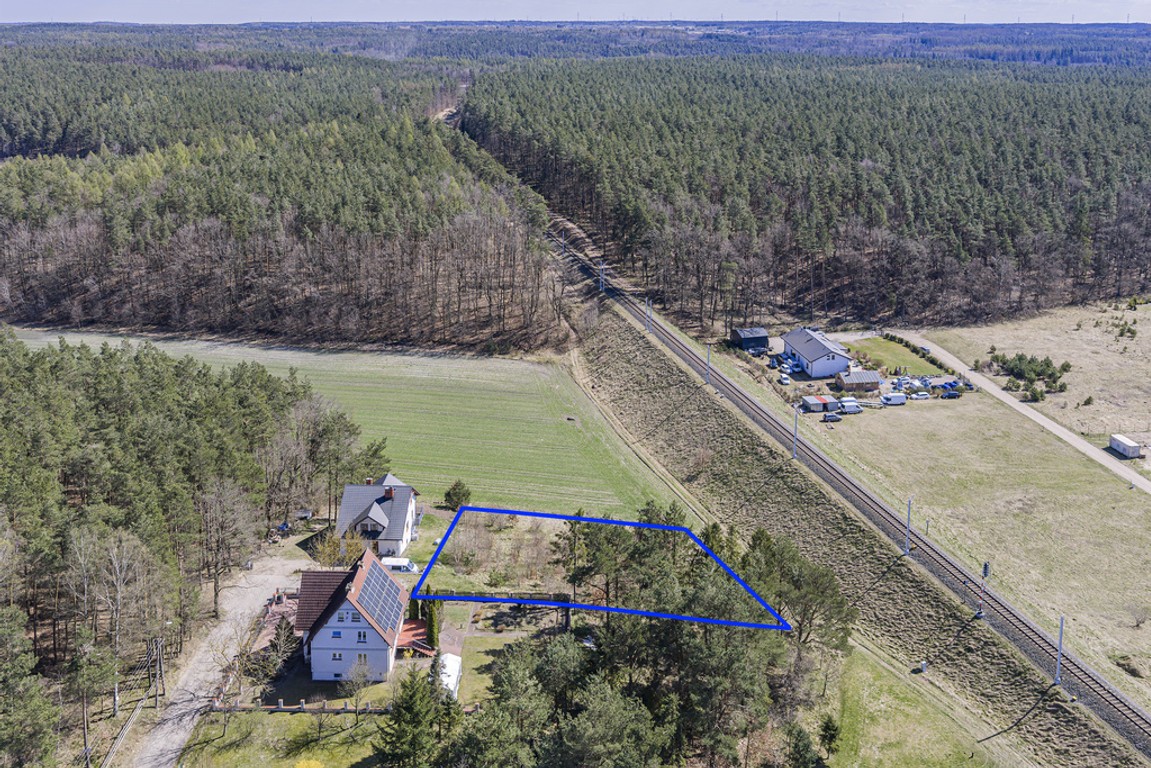 Działka 2049 m² Borowo ul. Sosnowa - Widok 5