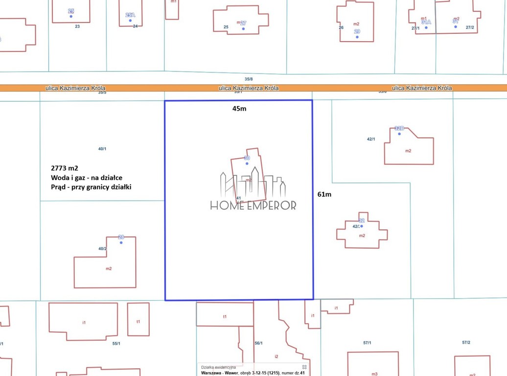Działka na sprzedaż, 2773 m², Warszawa Wawer - Widok 2