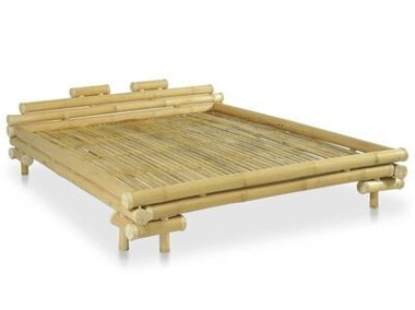 vidaXL Rama łóżka, bambusowa, 160 x 200 cm-1