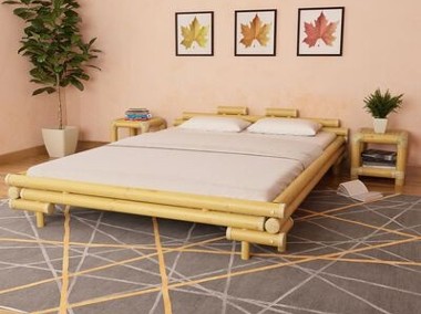 vidaXL Rama łóżka, bambusowa, 160 x 200 cm-2