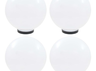 vidaXL Lampy ogrodowe LED, 4 szt., kuliste, 30 cm, PMMA 277143-1