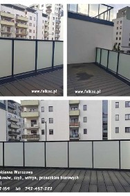 Folie matowe na szyby balkonowe -Oklejamy balkony Tarchomin Białołęka Warszawa-2