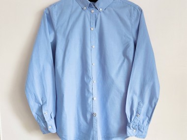 Koszula Only niebieska 38 M bawełna guziki zapinana biurowa-1