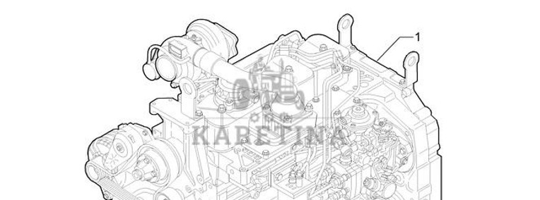 New Holland T6010 Regenerowany silnik zamienny 87318765EX-1