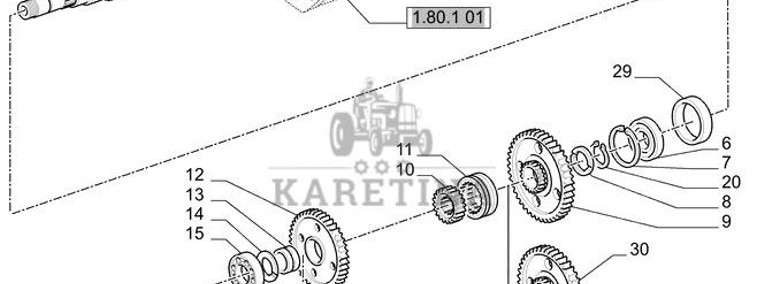 New Holland T6010 T6090 T6070 T7230 Koło zębate 87678018-1