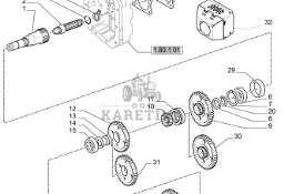 New Holland T6010 T6090 T6070 T7230 Koło zębate 87678018