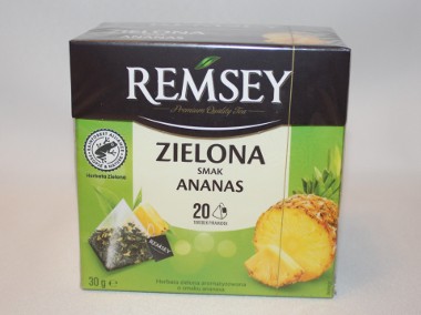 Herbata zielona Remsey ekspresowa z ananasem 20 torebek-1