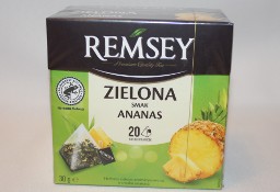 Herbata zielona Remsey ekspresowa z ananasem 20 torebek
