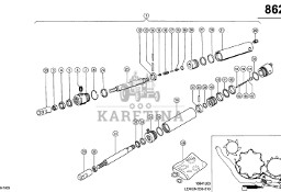 Claas Lexion 560 RURA CYLINDRA 0000418880 (Siłownik hydr. przestawianie klepiska, prawa)