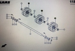 Wirnik wentylatora Claas Mega 370-340 Nr kat. 000 736 551 1 Nr kat. 000 736 551 1