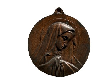 Matka Boska - Veritas - medalion z brązu-1