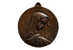Matka Boska - Veritas - medalion z brązu