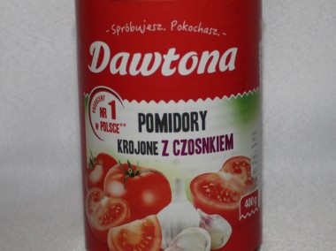 Dawtona pomidory krojone w puszce bez skórki z czosnkiem w puszce 400g-1