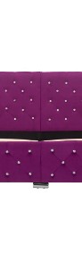 vidaXL Rama łóżka, fioletowa, tapicerowana tkaniną, 180 x 200 cm286822-3