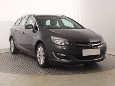 Opel Astra J , Salon Polska, Skóra, Klimatronic, Tempomat, Parktronic-1