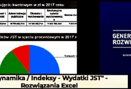 "Dynamika / Indeksy - Wydatki JST - Zestaw 4 rozwiązań Excel