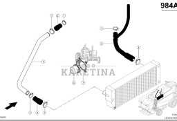 Claas Lexion 560 RURA PŁYNU CHŁODZĄCEGO 0007981250 (Silnik cat c6.6; układ chłodzenia wodą)