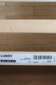 Łóżko Malm Ikea 90x200 cm + dno łóżka Luroy-3