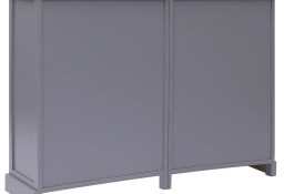 vidaXL Komoda z 10 szufladami, szara, 113 x 30 x 79 cm, drewniana284176