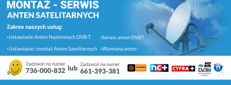 Montaż, Pogotowie Antenowe, Ustawienie Anten Satelitarnych i DVB-t  Ćmińsk-1