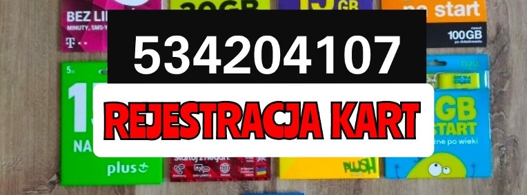 ZDALNA REJESTRACJA KART 20zł ZAREJESTROWANE KARTY SIM Aktywne karty -1