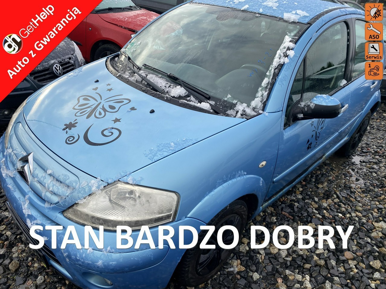 Citroen C3 I Benzyna, niski przebieg, klimatyzacja, isofix, el.szyby i lusterka