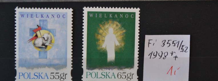 Polska. Fi 3551-3552 ** Wielkanoc-1