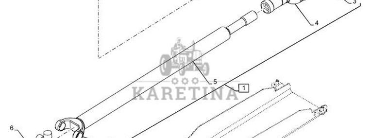 New Holland T6070 Wałek napędowy 84486132-1