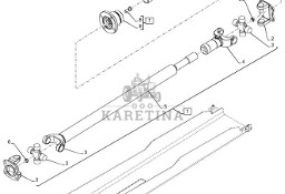 New Holland T6070 Wałek napędowy 84486132