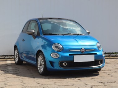 Fiat 500 Salon Polska, Serwis ASO, GAZ, Skóra, Klimatronic, Tempomat,-1