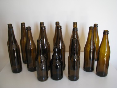 Butelki po piwie – czyste, bez etykiet -1